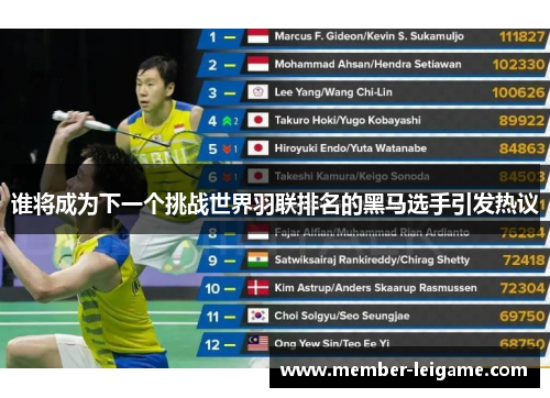 谁将成为下一个挑战世界羽联排名的黑马选手引发热议 谁将成为下一个挑战世界羽联排名的黑马选手引发热议